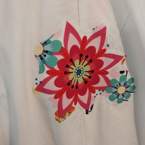 3499 Size XL Long Duster Upcycled from Linen /Cotton Tablecloths, - Picture 11 of 11